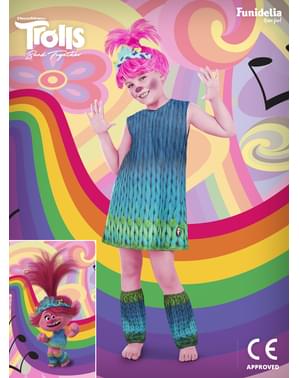 Poppy Kostuum voor Meisjes Trolls 3