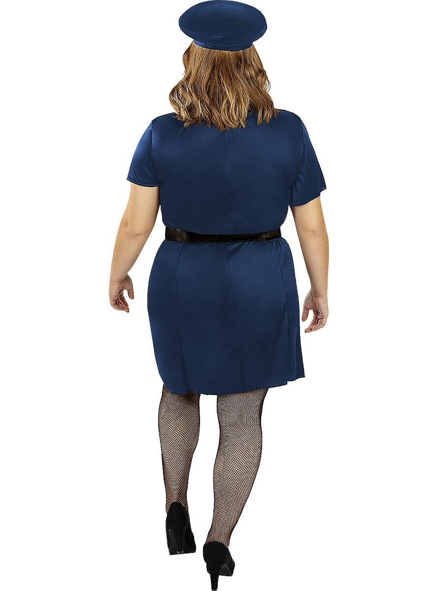 Kostým policajnej dôstojníka pre ženy v nadmernej veľkosti