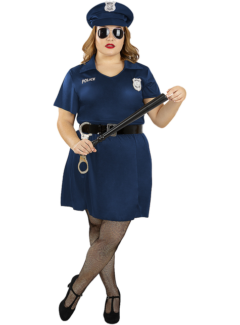 Disfraz de policía para mujer talla grande