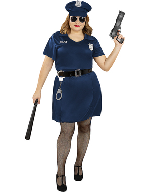Costume da poliziotta per donna taglie forti