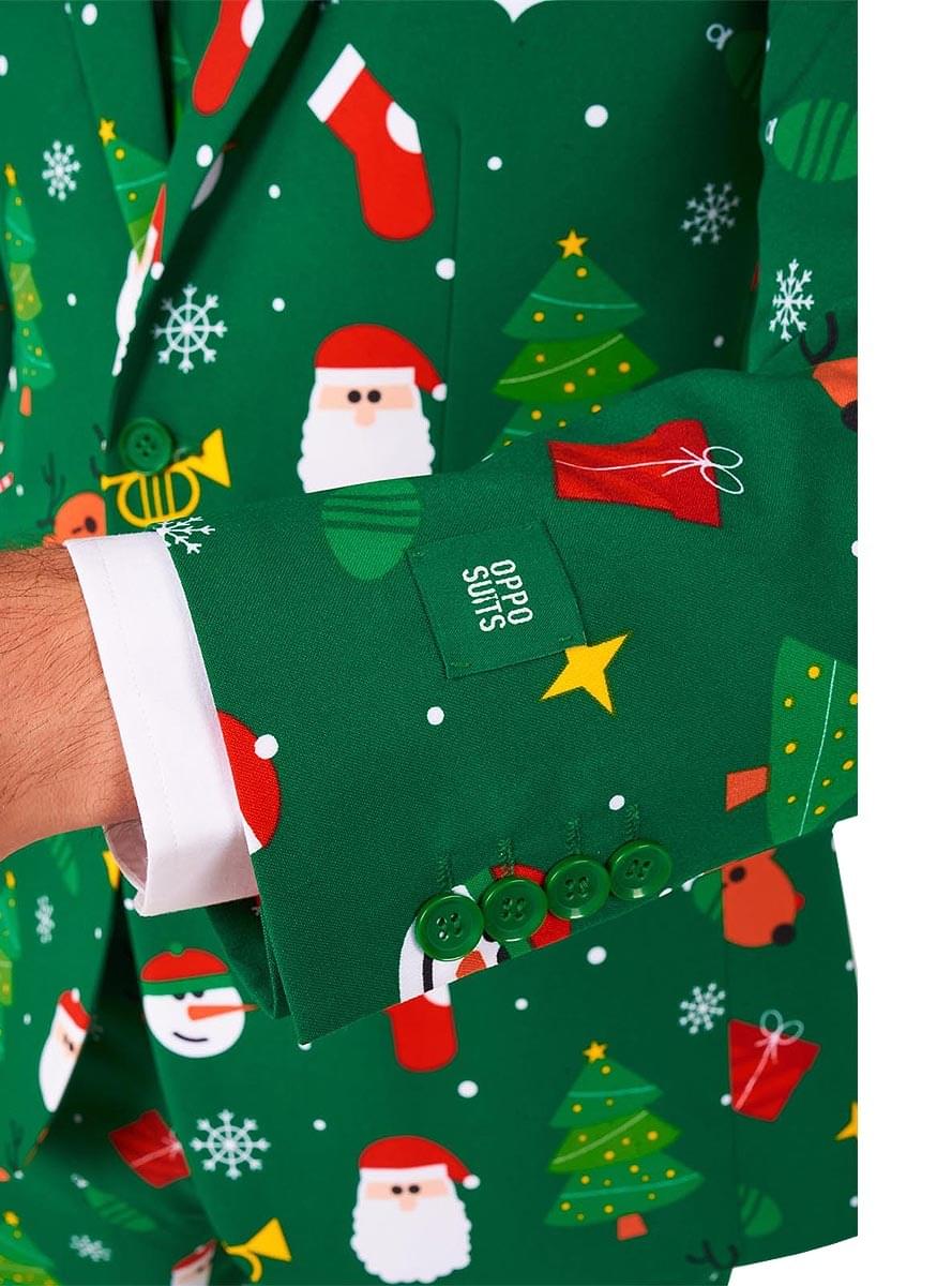 Groen kerstmannenpak 