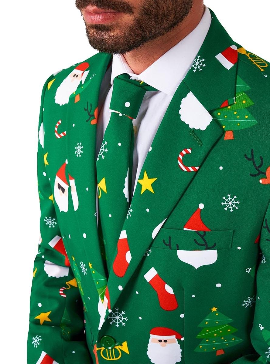Vestito da Babbo Natale verde 