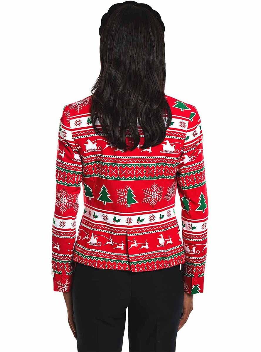 Rauð jólakjóla ameríkanar fyrir konur - Opposuits