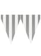 1 Girlang med småflaggor silverfärgade - Slätstrukna färger