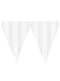 1 Banner with White Flags - Plain Colours