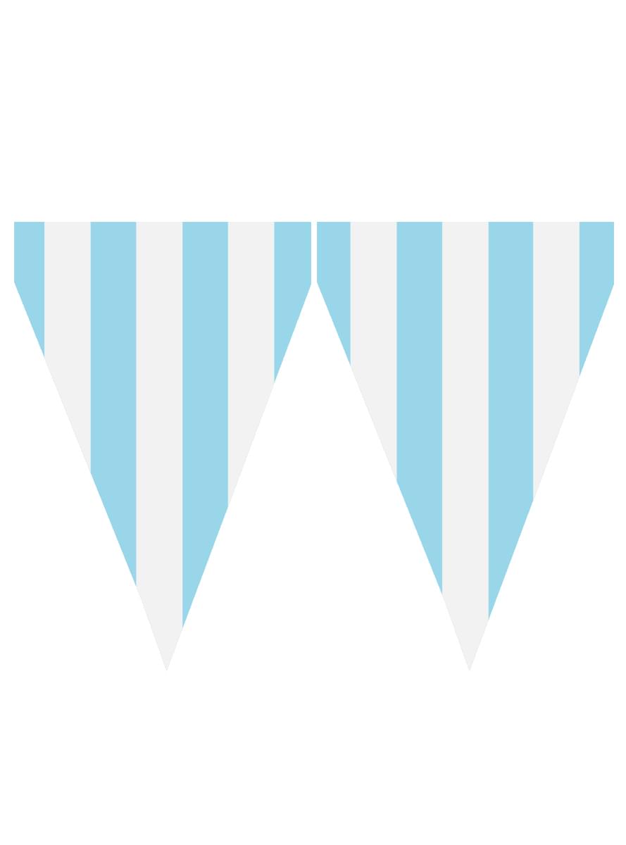 1 Banner med lyseblå flagg - Standard farger
