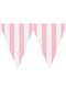 1 Banner with Pale Pink Flags - Plain Colours