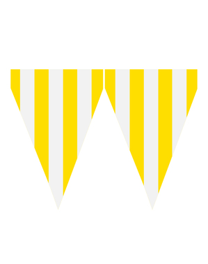 1 Πανό με Κίτρινα Σημαιάκια - Βασικά Χρώματα