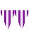 1 festone di bandierine viola - Tinte unite
