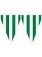 1 festone di bandierine verde - Tinte unite