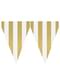 1 Banner with Gold Flags - Plain Colours