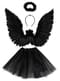 Svart Fallen Angel-sett