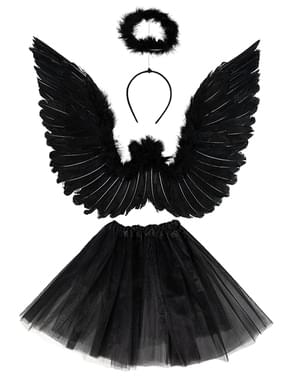 Black Fallen Angel Set