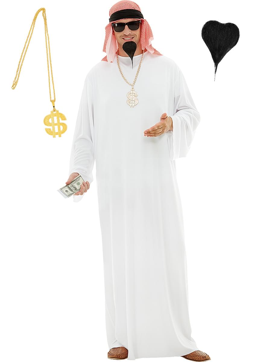 Kostyme som arabisk person med tilbehør Plus Size