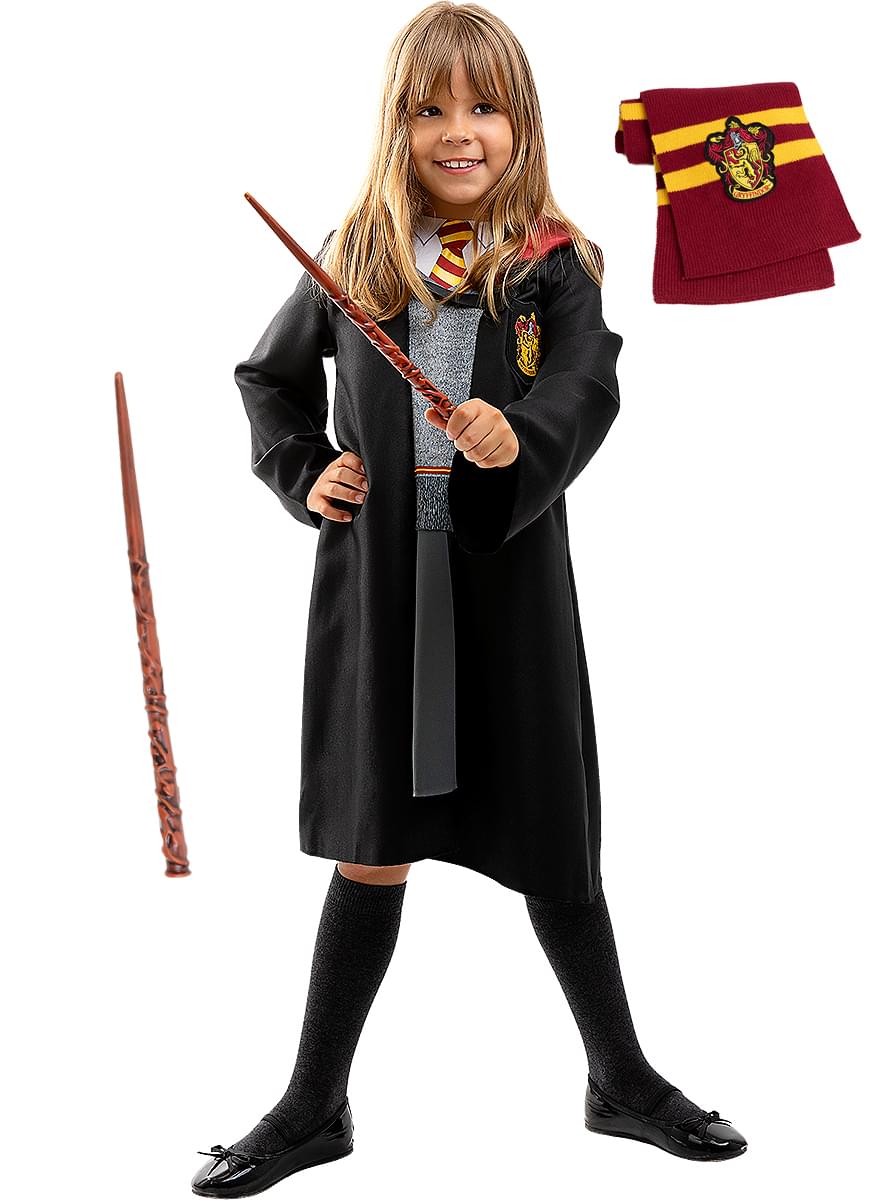 Hermione Granger kostiumas su priedais mergaitėms