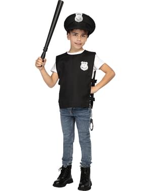 Kit disfraz de policía para niño