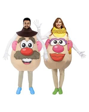Hr eller fru Kartoffelhoved kostume til voksne