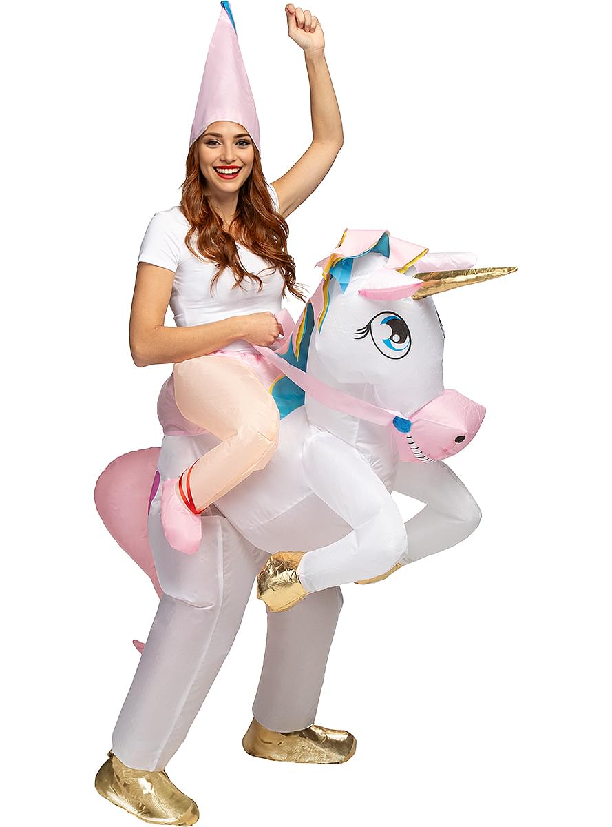 Nafukovací kostým jednorožca pre dospelých