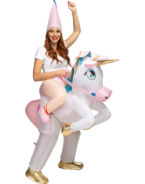 Inflatable Unicorn Piggyback Costume for Adults