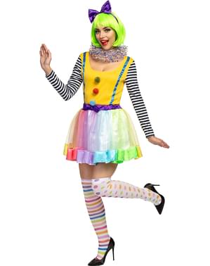 Deluxe clown costume for plus-size women