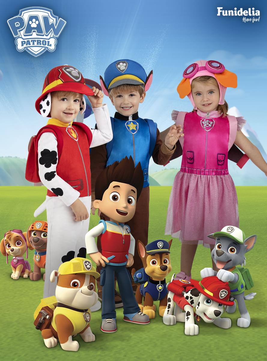 Maskeraddräkt Chase Paw Patrol för barn