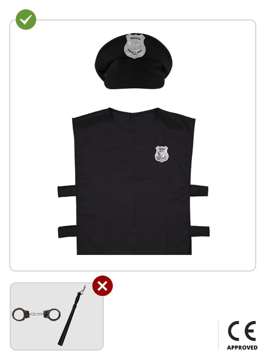Police Costume Kit for Kids