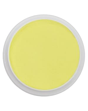 Waterverf make-up in het geel
