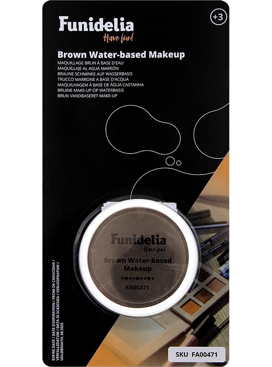 Hnedý make-up na báze vody