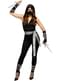 Ninja kostyme til dame plus size