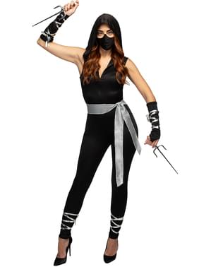 Ninja Kostüm für Damen in großer Größe