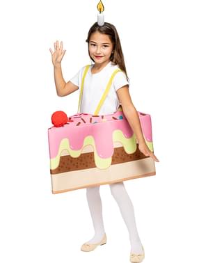 Disfraz de tarta de cumpleaños para niños