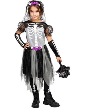 Skeleti pruut kostüüm tüdrukutele