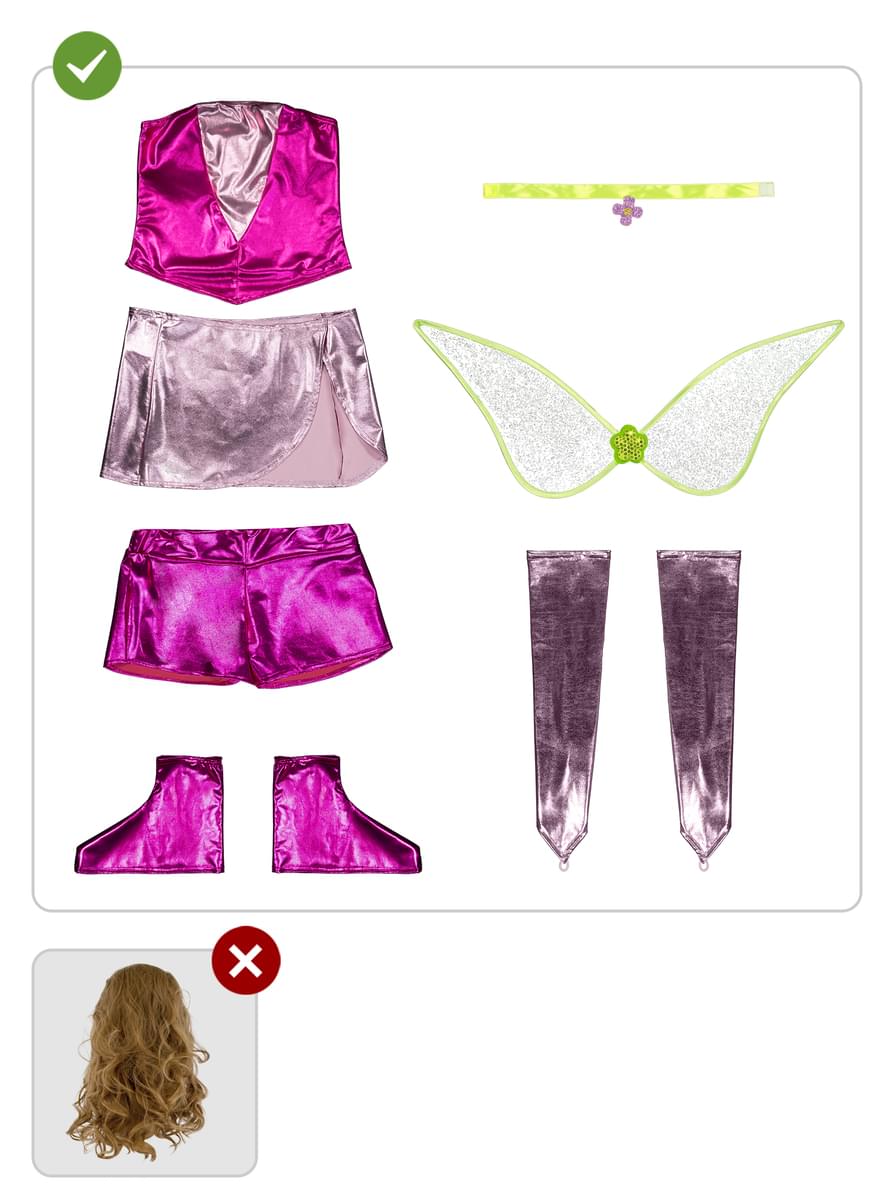 Maskeraddräkt Flora för henne - Winx club