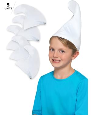 5 bonnets de Schtroumpf enfant