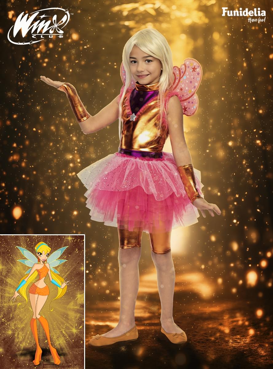 Dievčenský kostým Stella - Winx Club