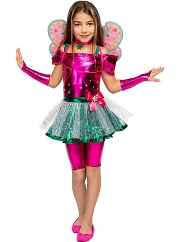 Flora Costume for Girls - Winx Club | Funidelia Flora Costume for Girls - Winx Club | Funidelia