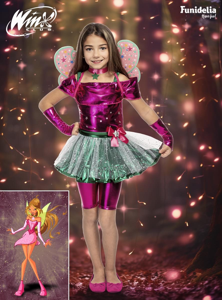 Fato de Flora para menina- Winx club