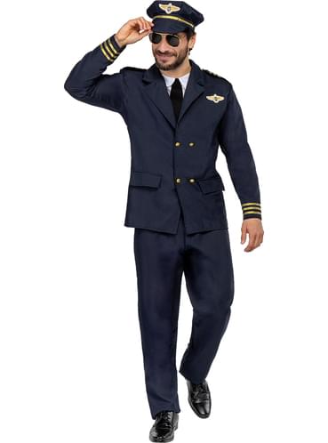 DISFRAZ PILOTO DE AVION 5-6 Al Por Mayor