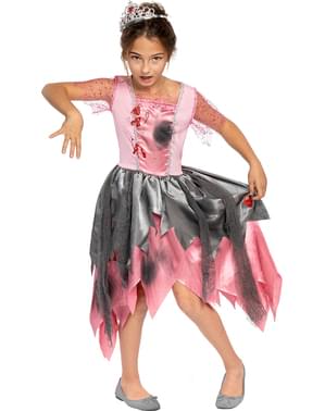 Dievčenský kostým zombie princeznej