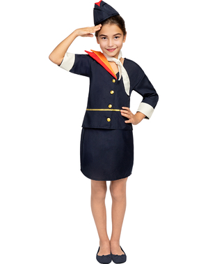 Stewardess Kostüm für Mädchen