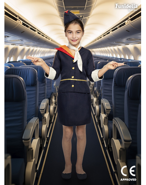 Vliegtuig stewardess kostuum voor meisjes