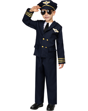Costum de pilot de avion pentru copii