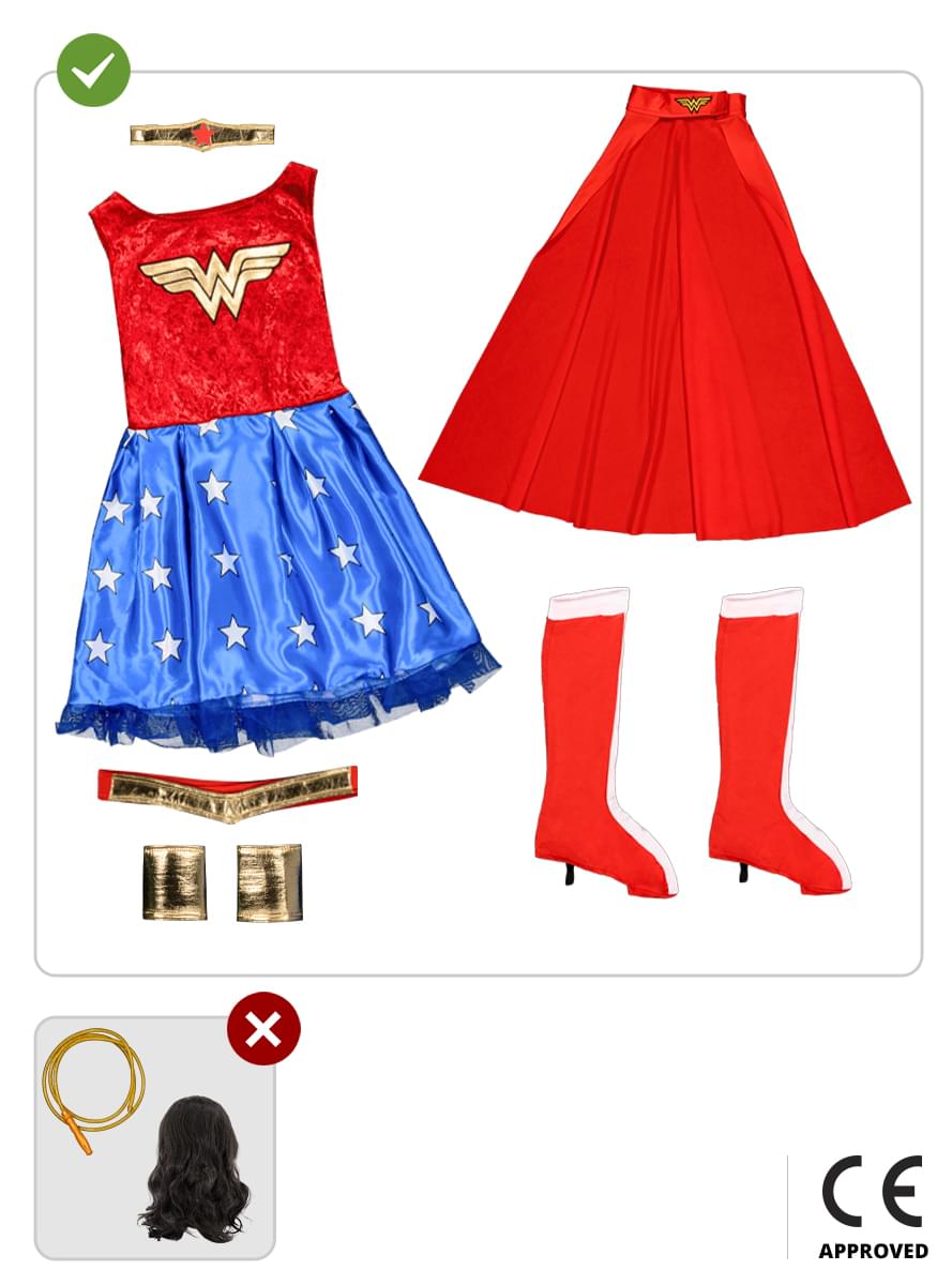 Costum Wonder Woman pentru fete