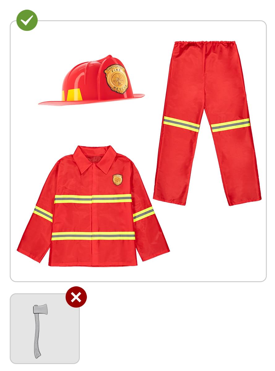 Disfraz de bombero para adulto