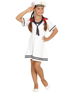 Dievčenský rozkošný kostým námorníčka