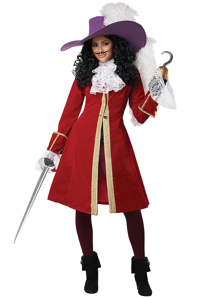 Kvenkyns Kaptein Hook búningur