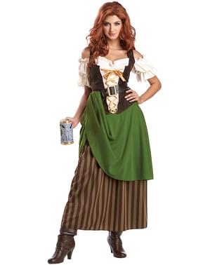 Mittelalter Wirtin Kostüm für Damen