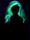Glow-in-the-Dark Ghost Bride Wig for girls