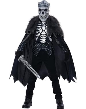Disfraz de esqueleto Rey de los muertos para niño