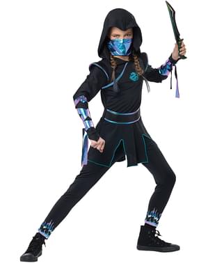 Nightfire Ninja Kostüm für Mädchen